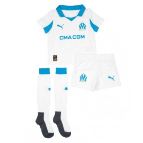 Billiga Olympique de Marseille Hemmatröja Barn 2025-26 Kortärmad (+ Korta byxor)